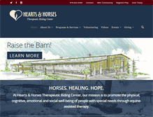 Tablet Screenshot of heartsandhorses.org